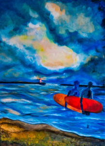 chassées du paradis/ paradise lost 60x80 cm acryl op doek